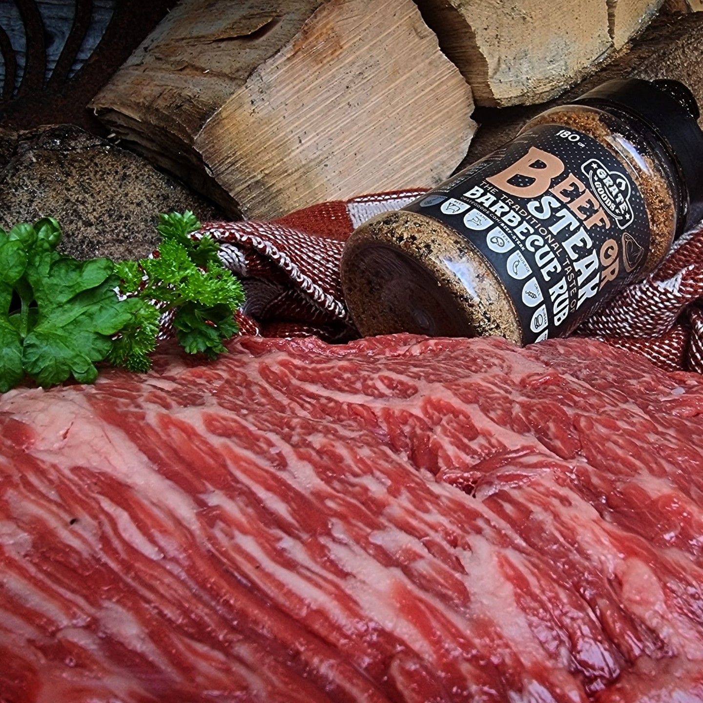 Rub Barbecue Beef or Steak 180 g Grate Goods