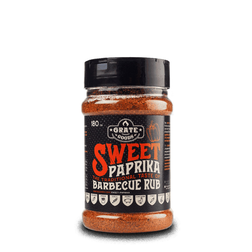 Rub Barbecue Sweet Paprika 180 g Grate Goods