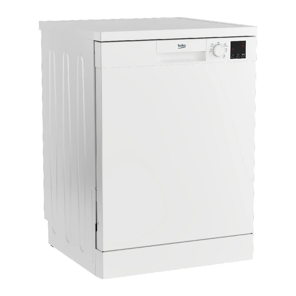 Beko 13 COVERED FREESTANDING DISHWASHER WITH WHITE DISPLAY DVN05320W