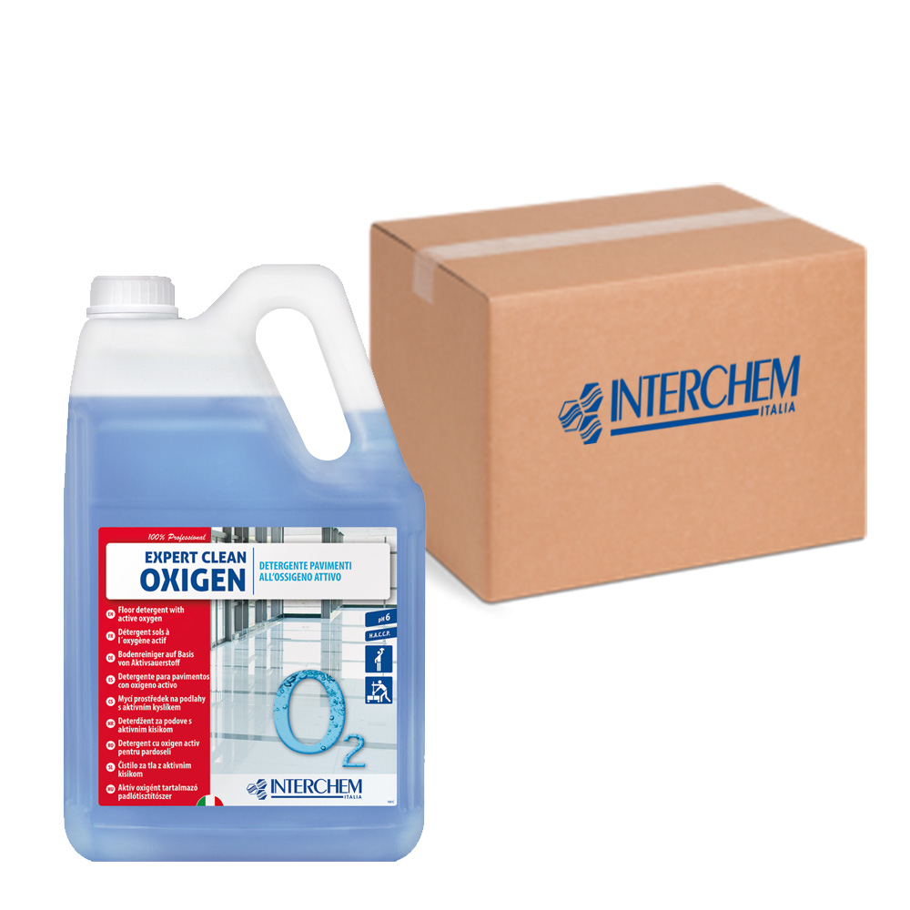 Box of 4 x 5L Expert Clean Oxygen Active Oxygen Floor Cleaner