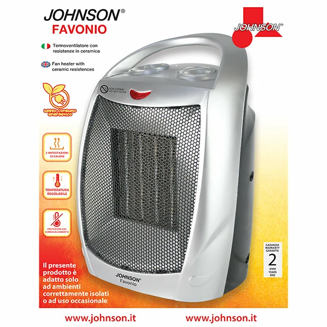 Favonio Johnson 1500 W low consumption ceramic fan heater