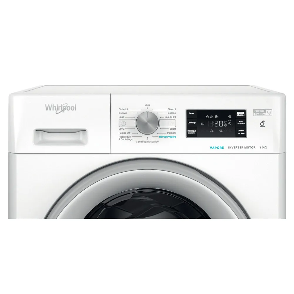 Whirlpool 7 kg VAPOR INVERTER 1400 RPM FFB 7469 SV IT washing machine