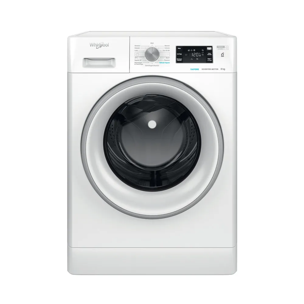 Washing machine 8 kg Whirlpool 6° SENSE STEAM AT 1400 RPM FFB 846 SV IT