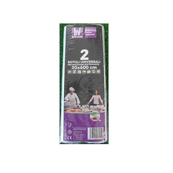 Pack of 2 universal 30x600 cm vacuum rolls