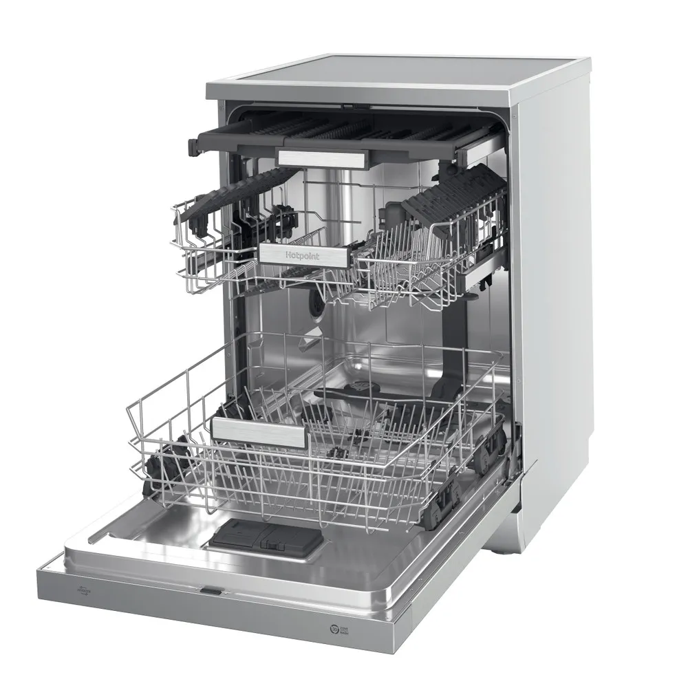 Hotpoint freestanding dishwasher 15 COVERED C INOX H7F HS41 X