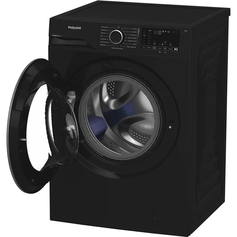 10 kg Hotpoint steam washing machine A 1400GIRI BLACK HB 103B CARE IT