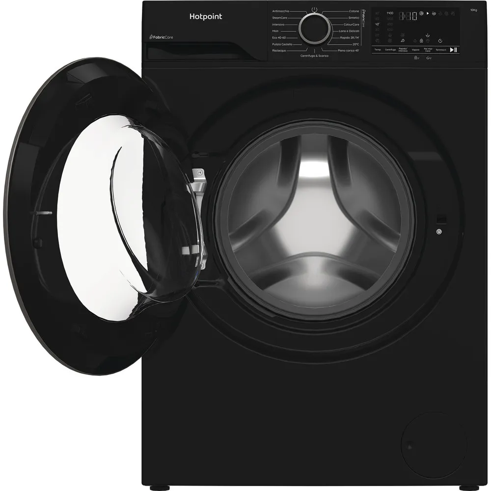 10 kg Hotpoint steam washing machine A 1400GIRI BLACK HB 103B CARE IT