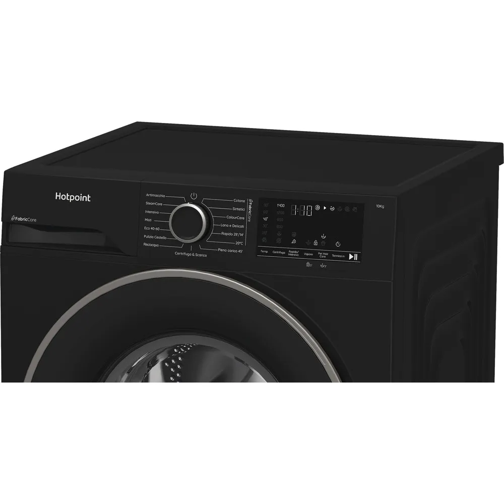 10 kg Hotpoint steam washing machine A 1400GIRI BLACK HB 103B CARE IT
