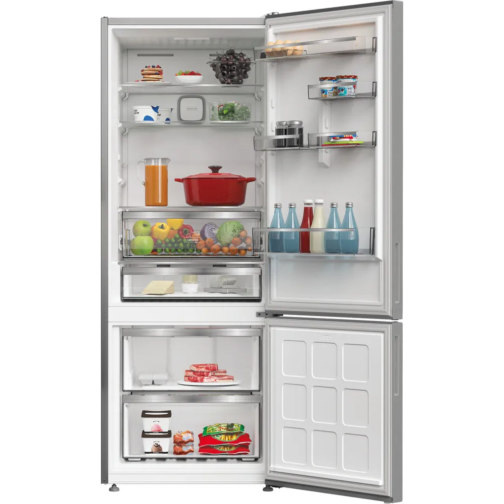 Hotpoint no frost 475 LT 70CM INOX HPAK2 6472 XP4E combined refrigerator