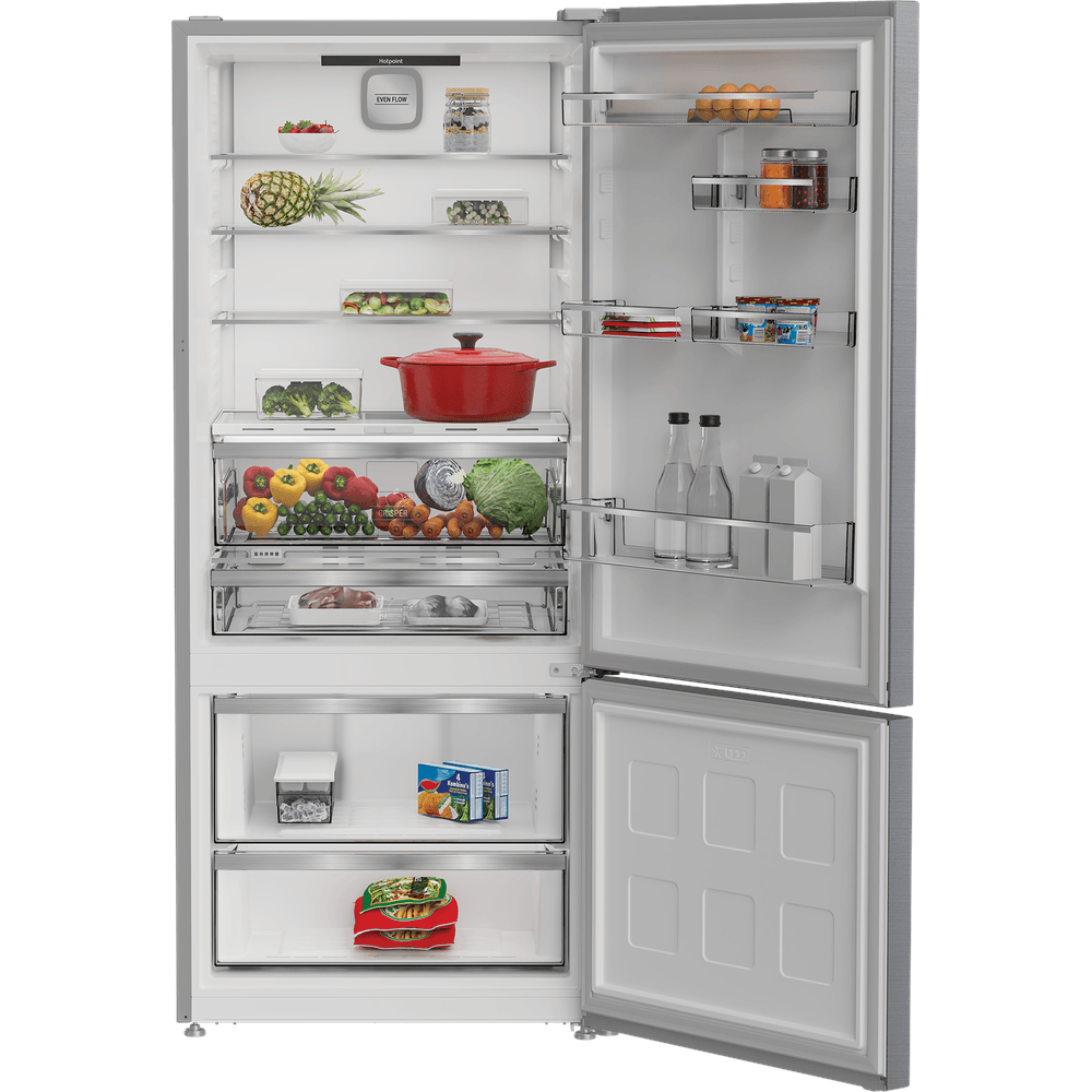 Hotpoint no frost 551 LT 78CM INOX HPAK2 6553 XP5E combined refrigerator