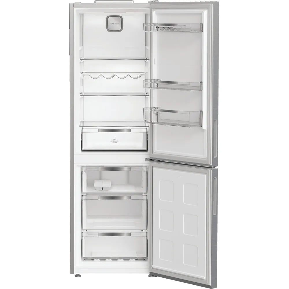 HOTPOINT 316LT AND DUALNOFROST 60CM SILVER COMBINED FRIDGE HPK 26362 XP4E