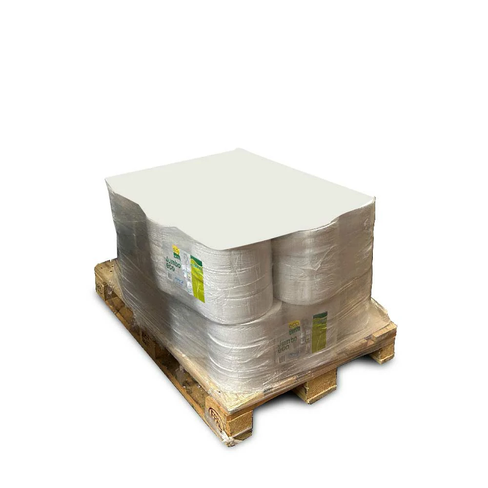 Packaging: 10 packs of 6 rolls of Jumbo eco toilet paper