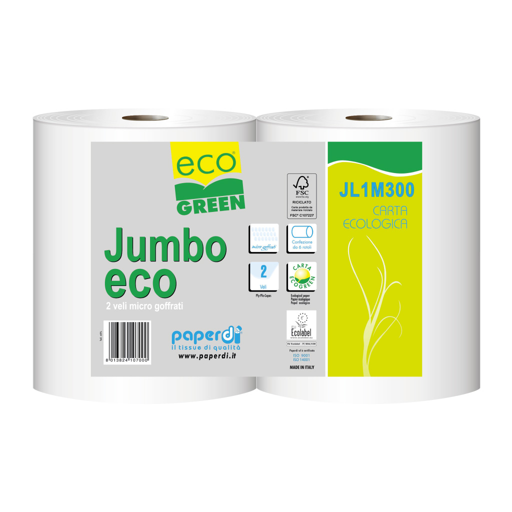 Pallet 21 pack of 6 rolls of Jumbo eco toilet paper