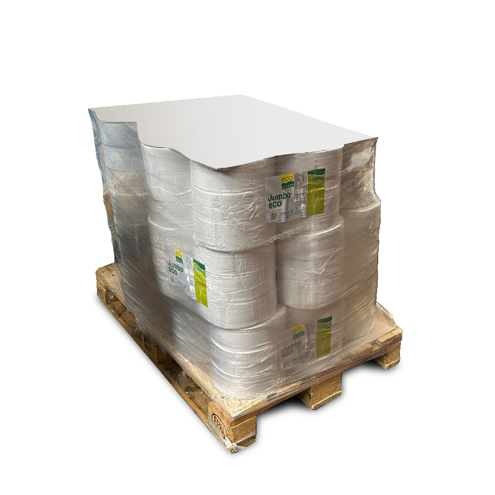 Pallet 21 pack of 6 rolls of Jumbo eco toilet paper
