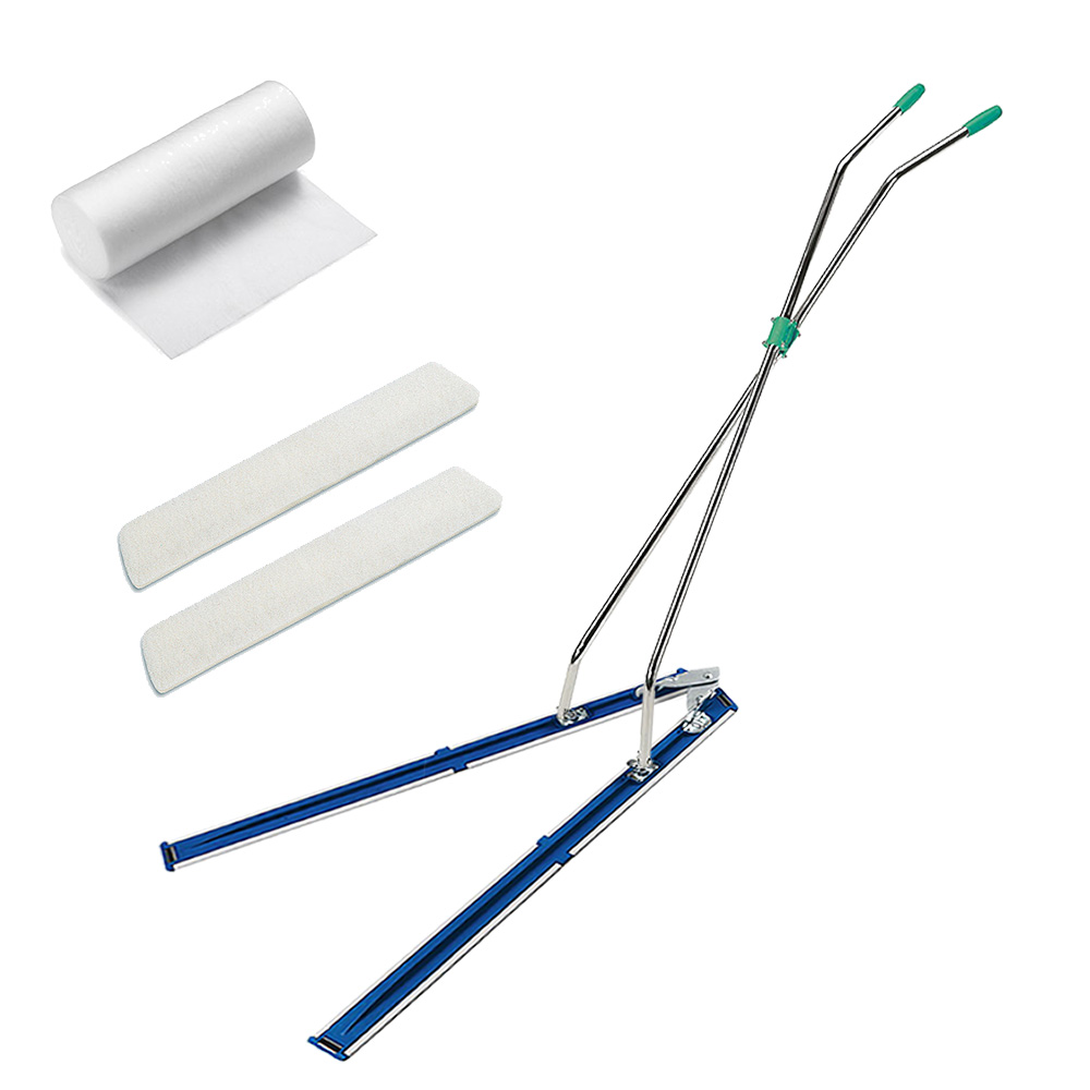 Dusting system for sports flooring