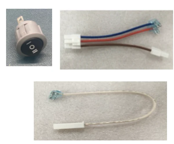 Power switch with M1/M6/M12 connection cable