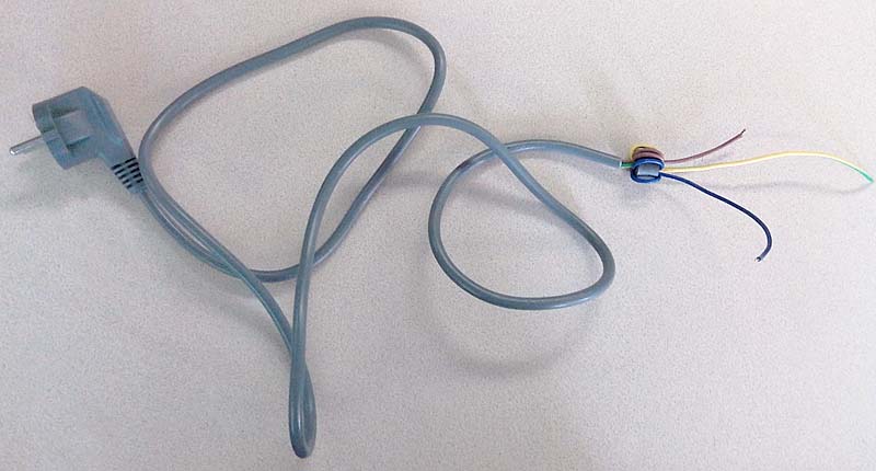 POWER CABLE GROUP 2-PIN EU PLUG AND GROUND