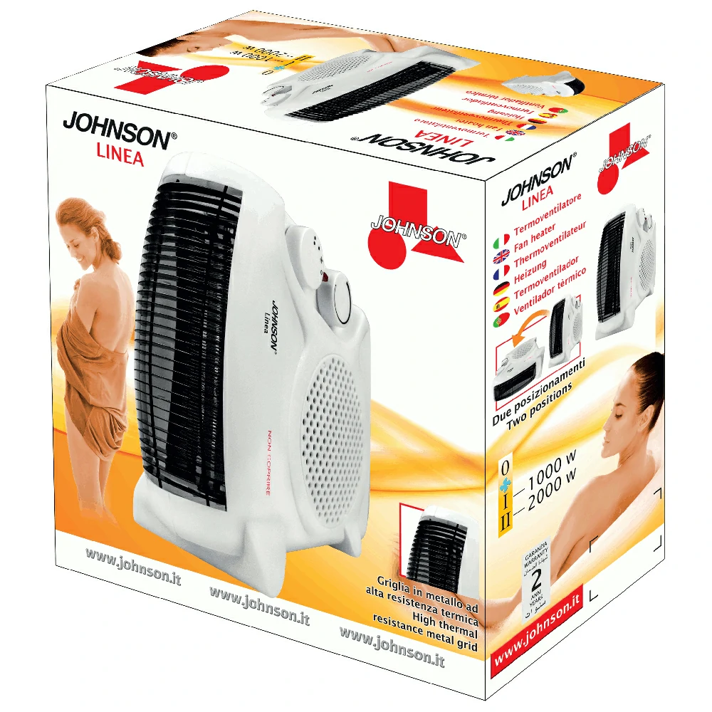 Linea Johnson 2000 W compact fan heater