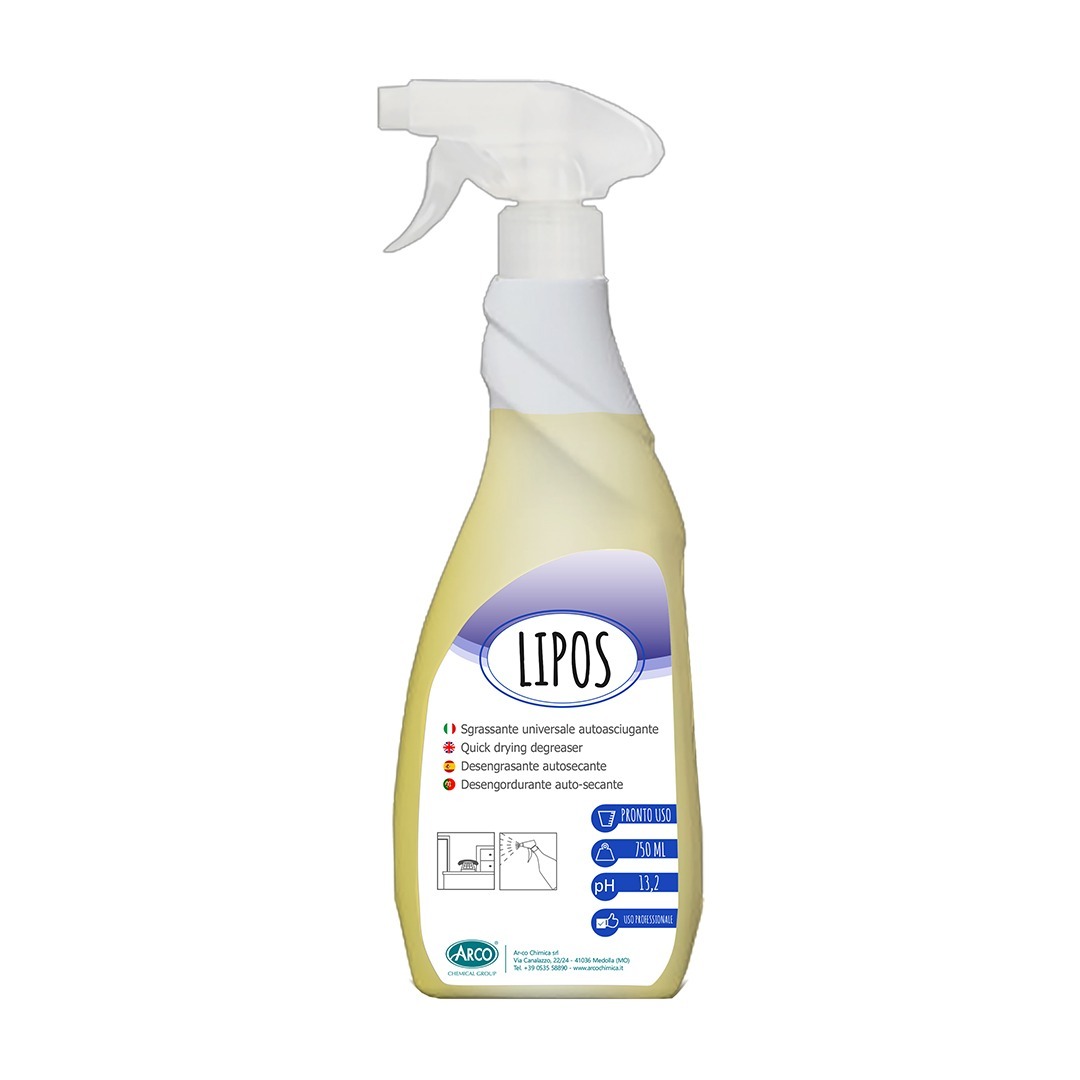 Lipos ready-to-use self-drying degreasing detergent