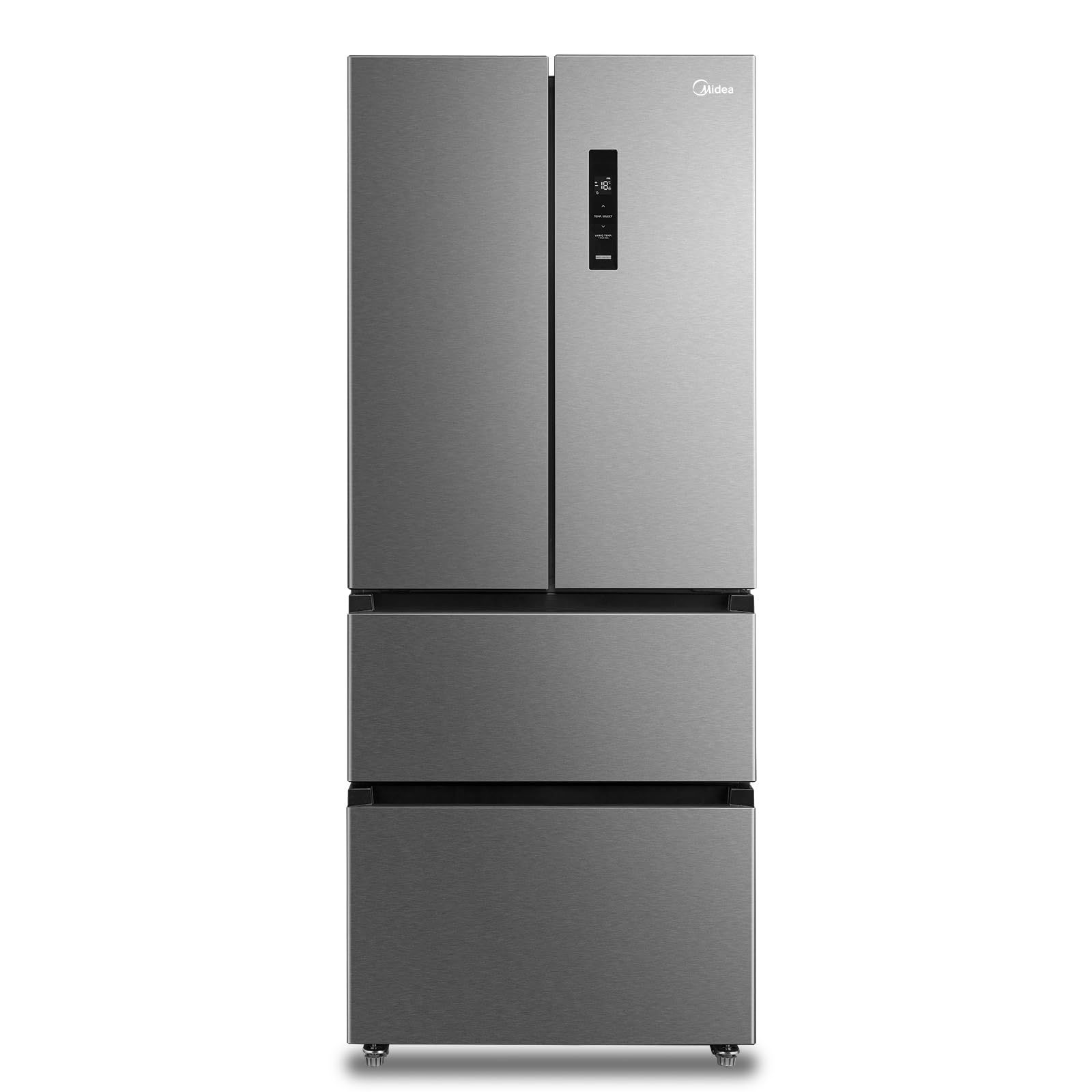 Midea French Door Refrigerator 2 DRAWERS TOTNOFROST 391LT WIFI 70CM STAINLESS STEEL 