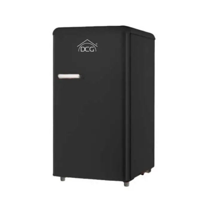 DCG RETRO LINE SINGLE DOOR FRIDGE 100LT AND BLACK MF100B