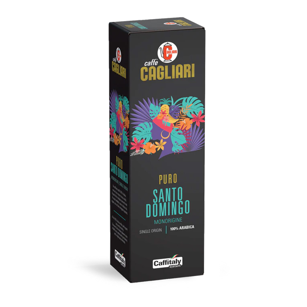 Caffitaly Single-Origin Santo Domingo Cagliari 100% Arabica capsules box 10 capsules