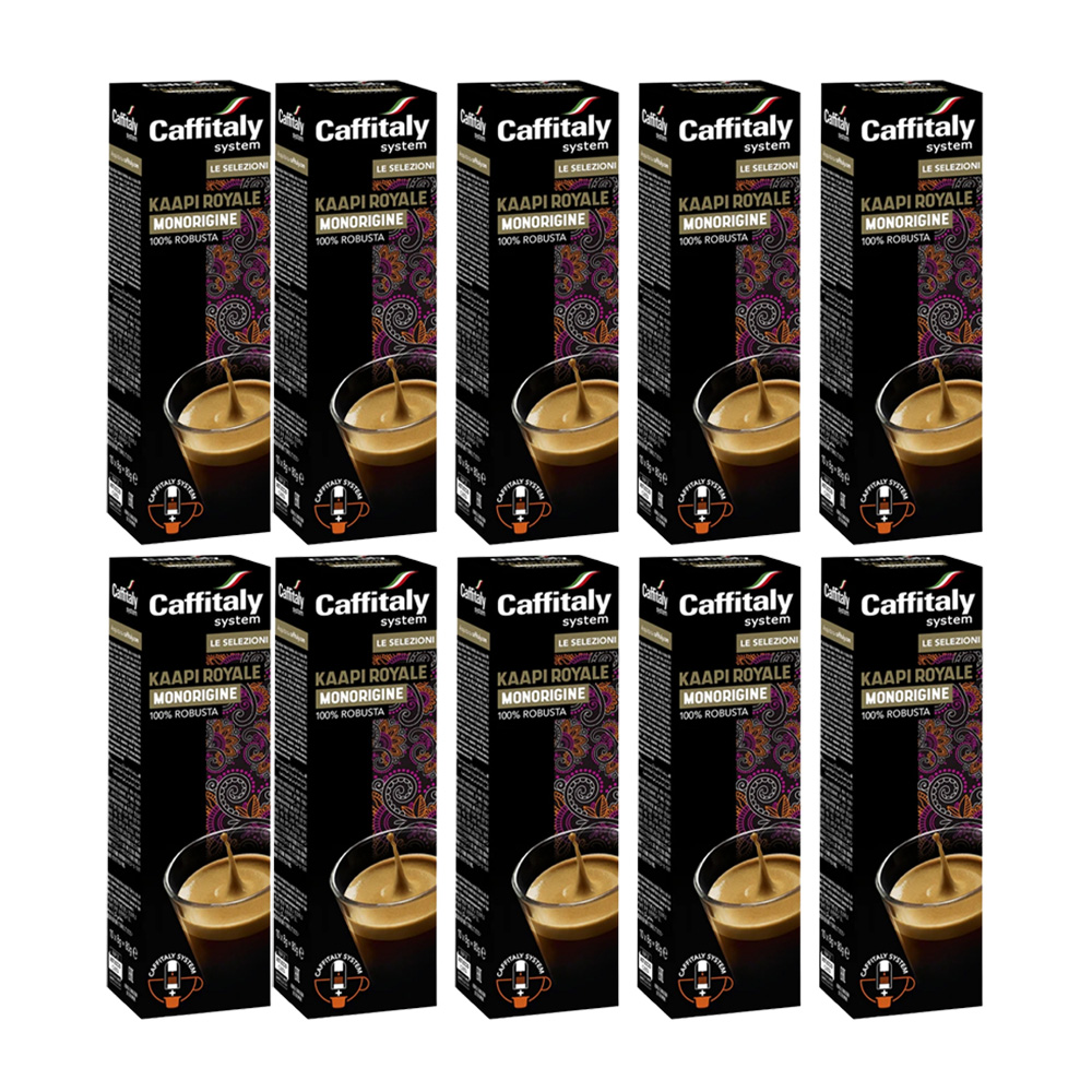 100 Caffitaly System Capsules - Kaapi Royale Single-Origin Coffee 100% Robusta