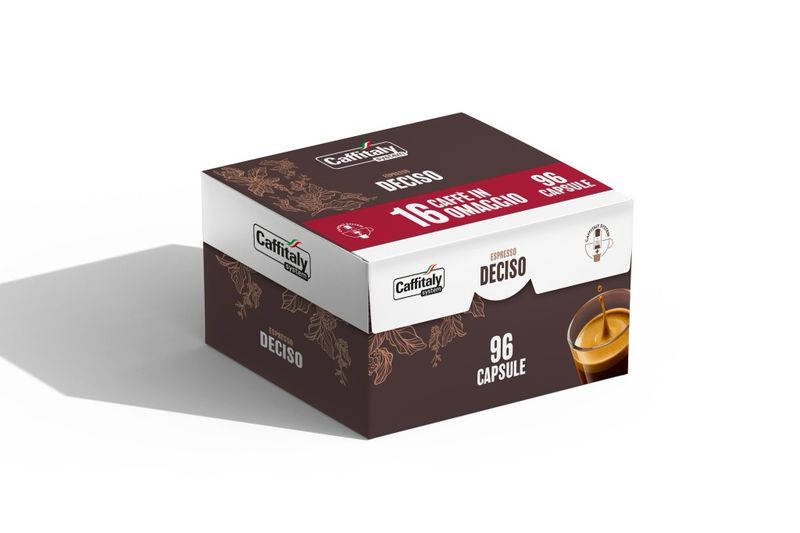 Box 96 capsules Caffitaly Espresso Deciso - savings pack