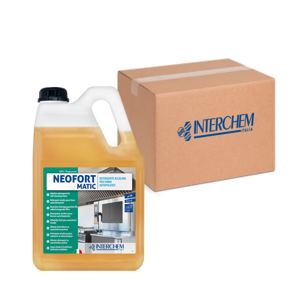 Box of 2 detergent cans for Neofort Matic 5 liter self-cleaning ovens