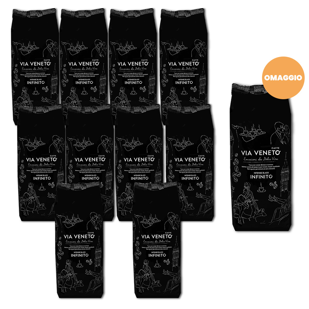 Promo 10+1 Via Veneto Infinito Coffee Beans 500 g