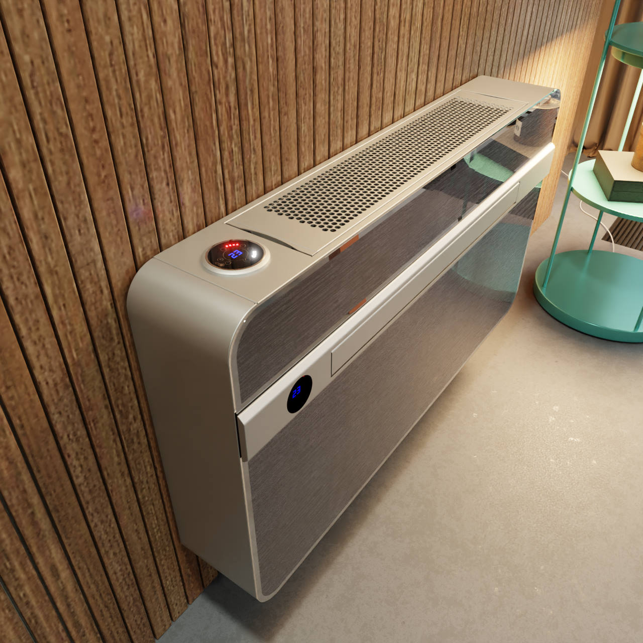 Air conditioner without external unit Fintek Panama Silent Hybrid 7000 btu replaces radiators