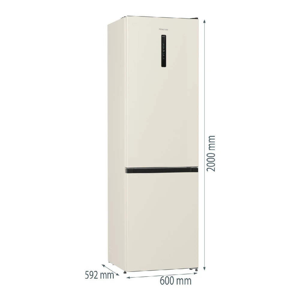 Hisense TOTAL NOFROST 331LT E 60CM CREAM RB434N4CRE Combined Refrigerator