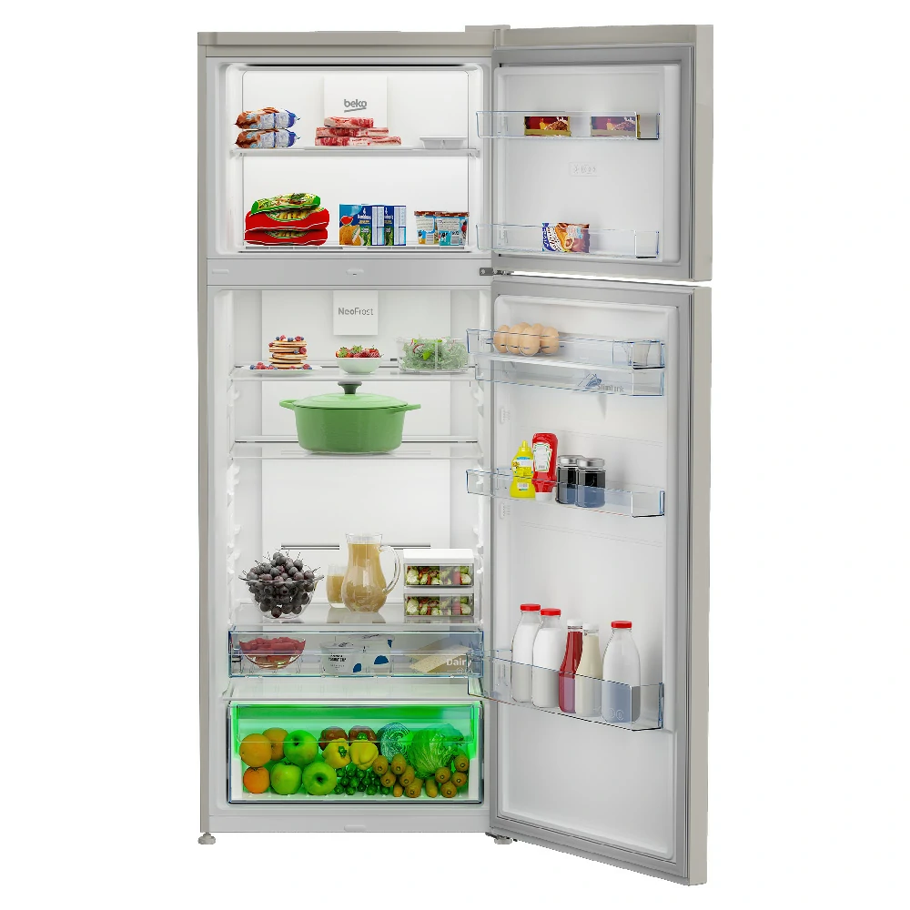 Beko no frost 455LT 70CM BEIGE double door refrigerator RDNE455E40DBN