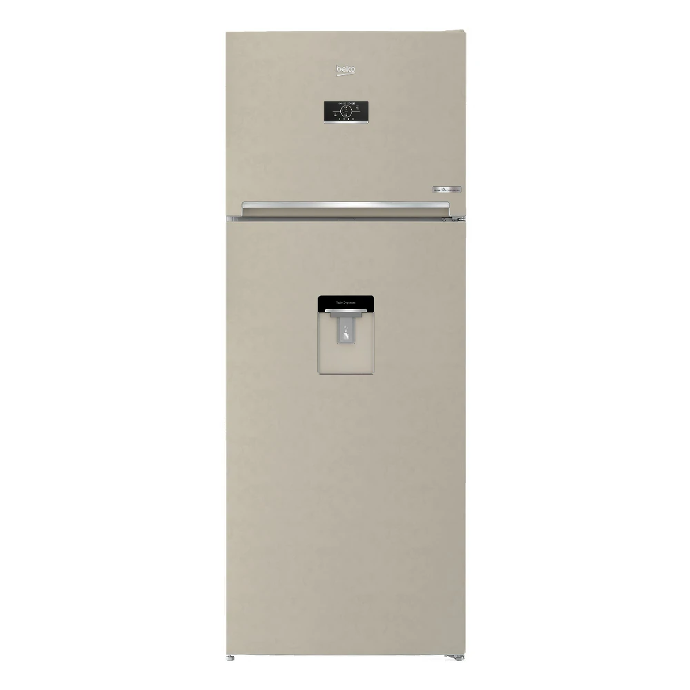 Beko no frost 455LT 70CM BEIGE double door refrigerator RDNE455E40DBN