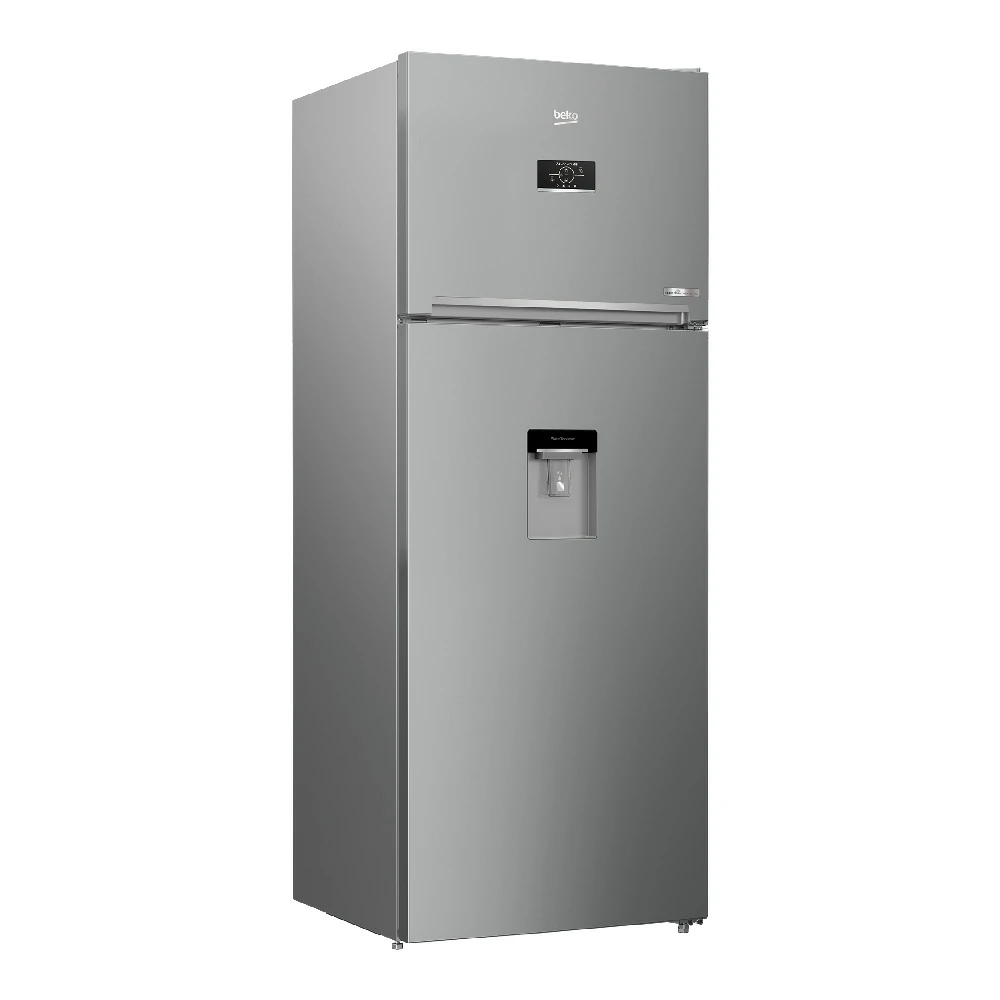 Beko no frost 455 LT 70CM SILVER double door refrigerator RDNE455E40DSN