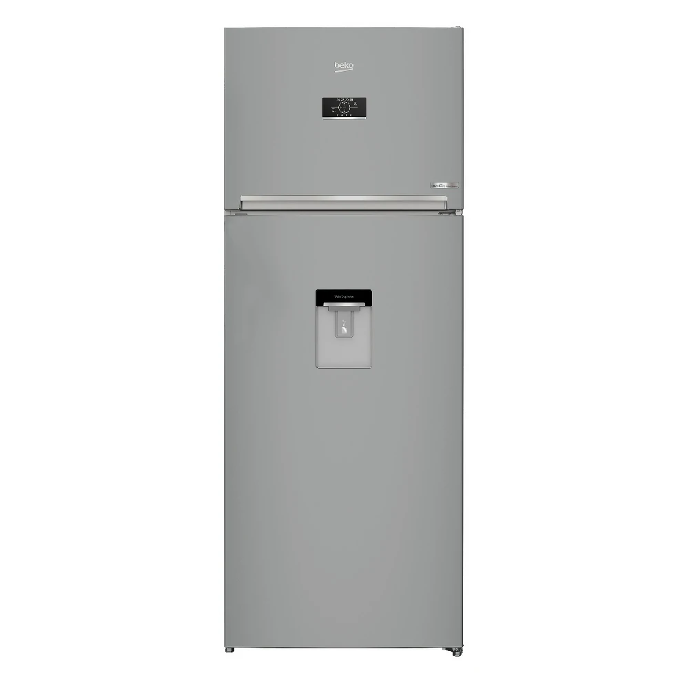 Beko no frost 455 LT 70CM SILVER double door refrigerator RDNE455E40DSN