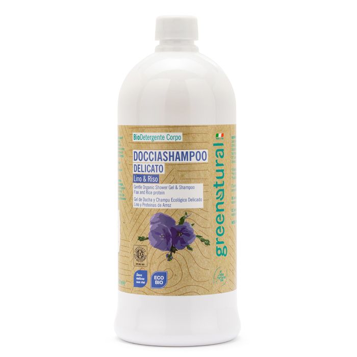 Shower Refill Eco-Bio Linen and Rice Protein Delicate Shampoo 1 liter