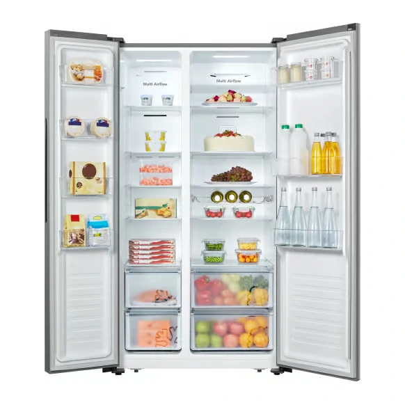 Hisense 662 LT F 91CM SILVER RS677N4AIF No Frost Refrigerator