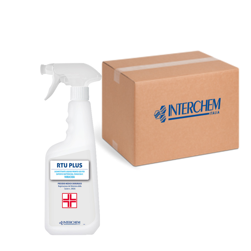 Box of 6 RTU Plus Disinfectant Spray 750 ml