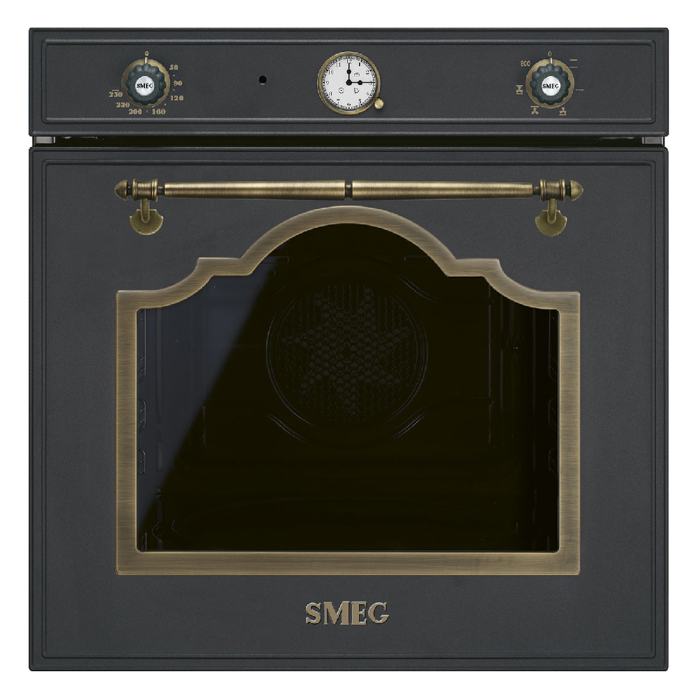 Smeg built-in ventilated oven CORTINA 2MAN.70LT 60CM ANTHRACITE SF67C1AO