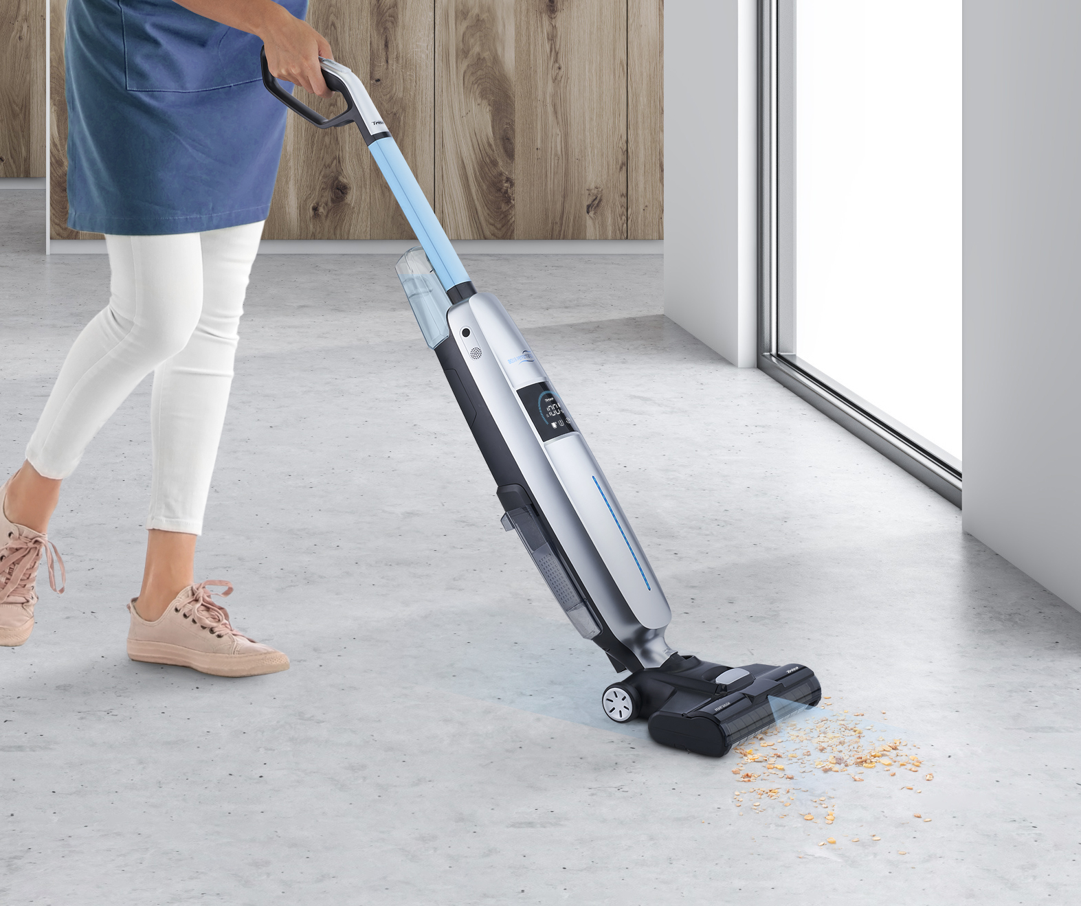 Wet Clean Smart T0713 3-in-1 Cordless Floor Scrubber