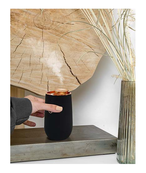 Lux Essenzapura electric air freshener black and gold