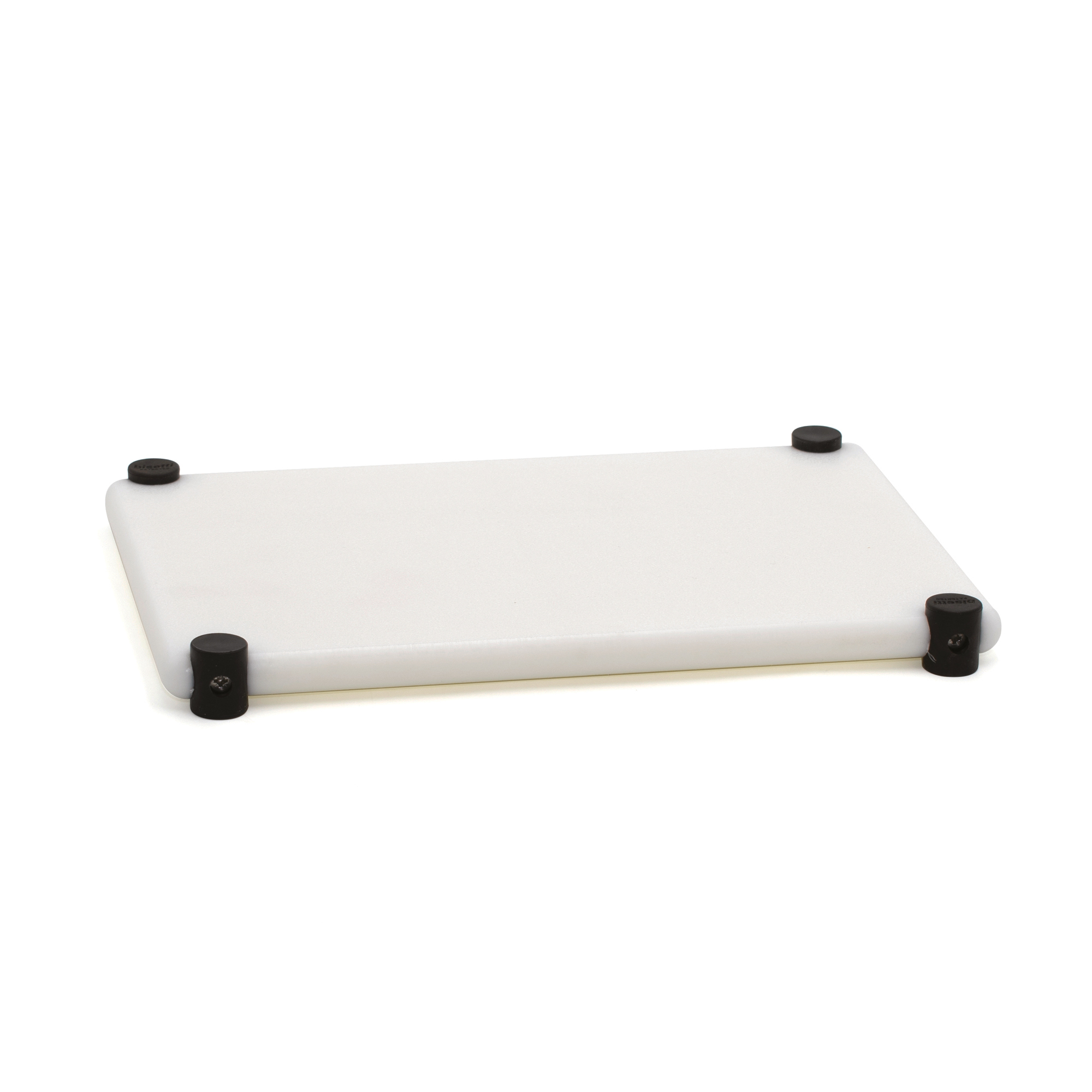 Bisetti professional cutting board with non-slip feet 30x20 cm black