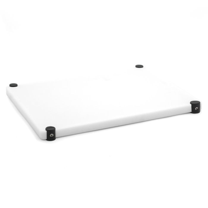 Bisetti Professional Cutting Board with Non-Slip Feet 50x40 cm white