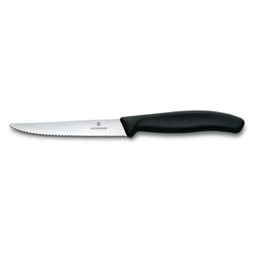 Black corrugated steak knife - Victorinox Swissclassic