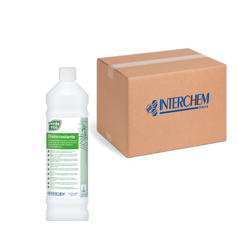 Box of 12 descaling detergents Green Eco Descaling 1 liter