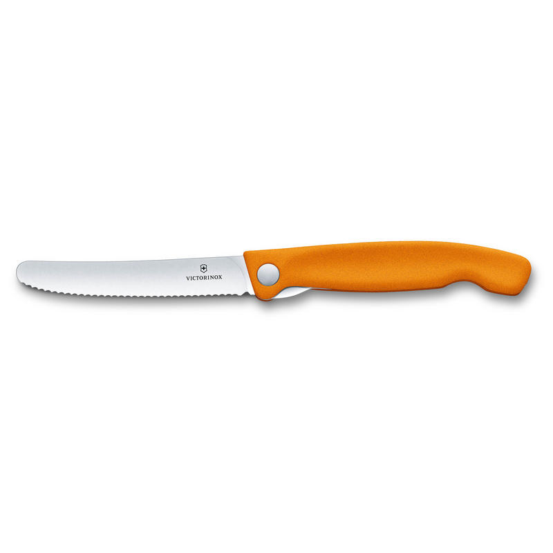 Orange serrated folding knife - Victorinox Swissclassic