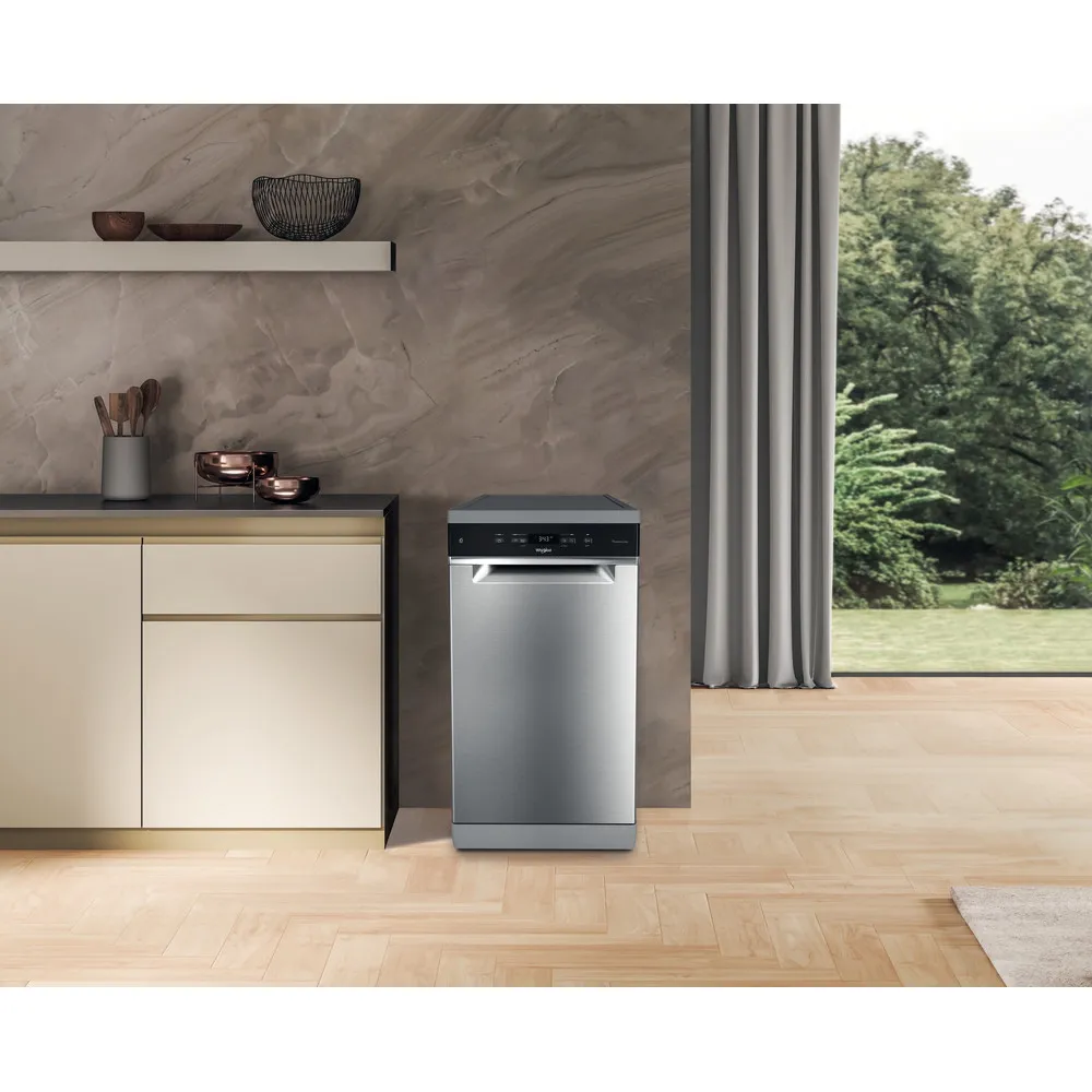 Whirlpool slim dishwasher freestanding 45CM 10COPER. D STAINLESS STEEL WH4FD11CS7A0X