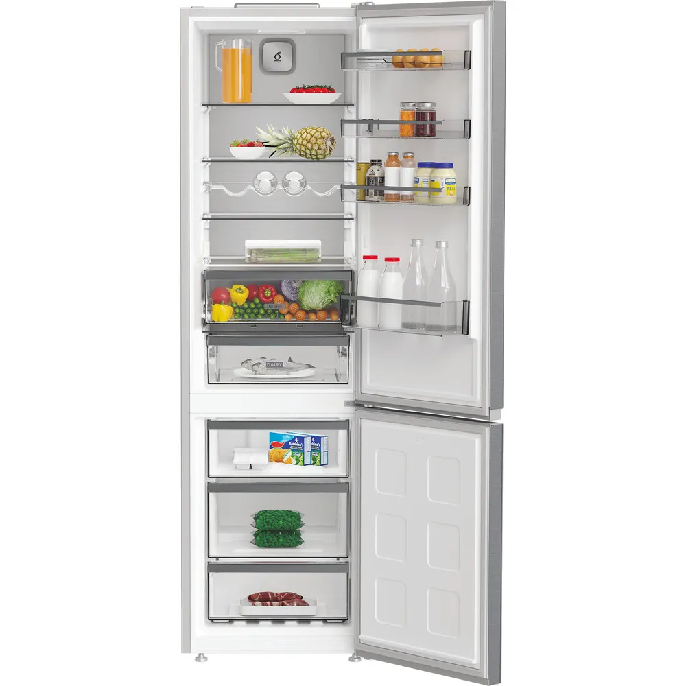 Whirlpool no frost 355 LTB 66CM INOX WHK 26404 XP7E combined refrigerator