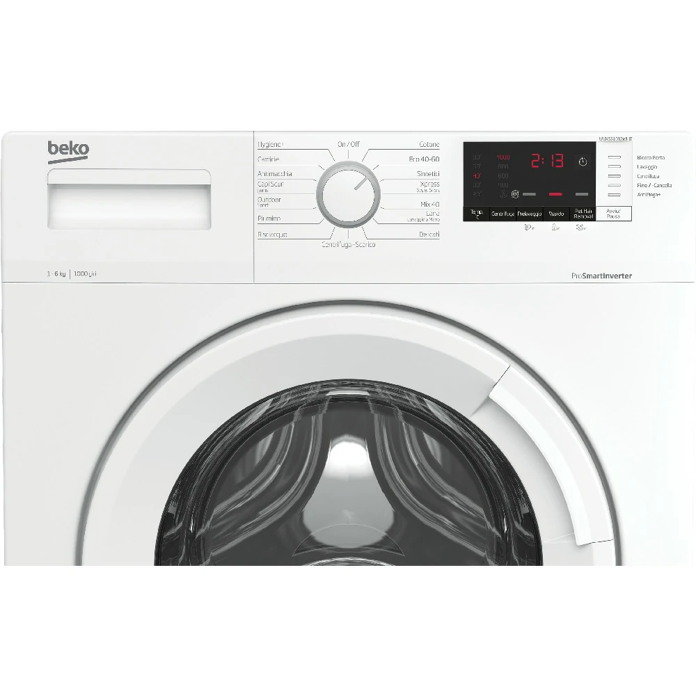 Beko 40CM INVERTER D 1000GIRI slim 6 kg washing machine WUXS61032WI-IT